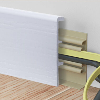 PVC skirting boards